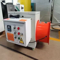 Växthus elektrisk uppvärmning frånluftsfläkt värmeutrustning