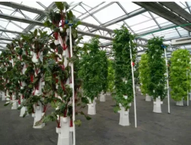 Hydroponics Growing System Vertical Farming Aeroponic Tower Planting System With Grow Light